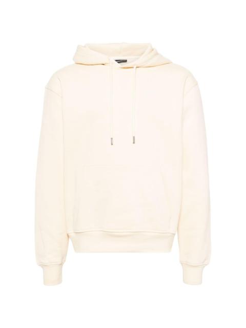 JACQUEMUS logo-embroidered cotton hoodie