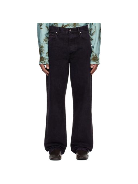 Dries Van Noten Purple Loose Fit Jeans