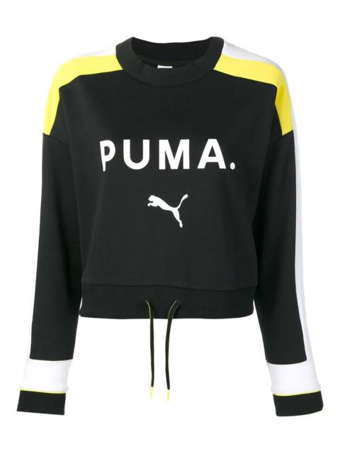 PUMA drawstring logo sweatshirt