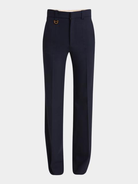 Chloé Boyish Straight-Leg Tailored Trousers