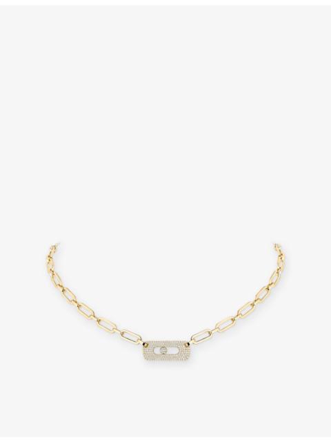 MESSIKA Move Link 18ct white-gold and 0.79ct diamond necklace