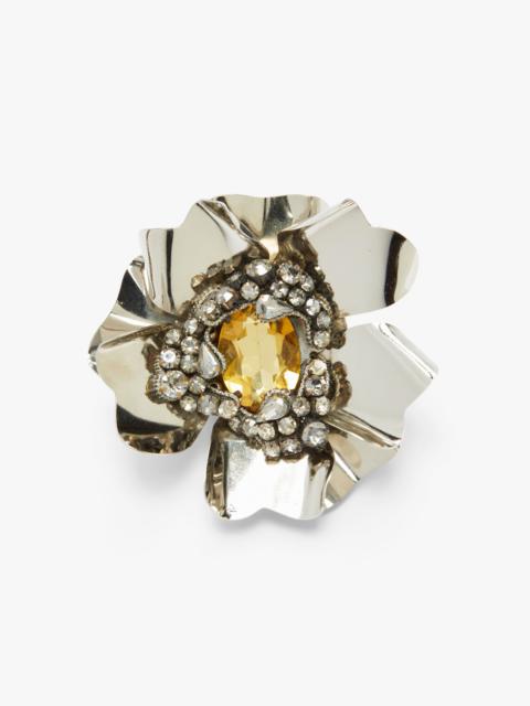 N°21 CRYSTAL-EMBELLISHED BROOCH