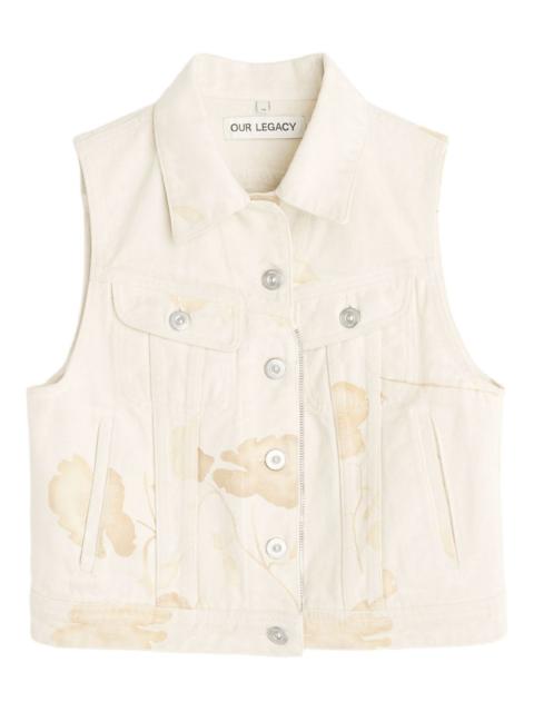 Our Legacy zip-up denim vest