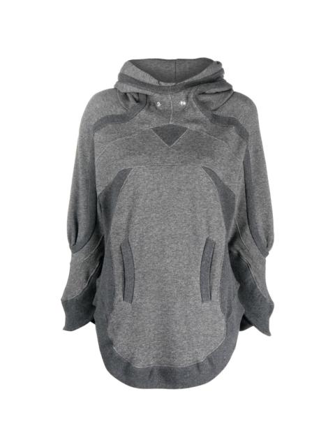 UNDERCOVER curved-hem cotton hoodie