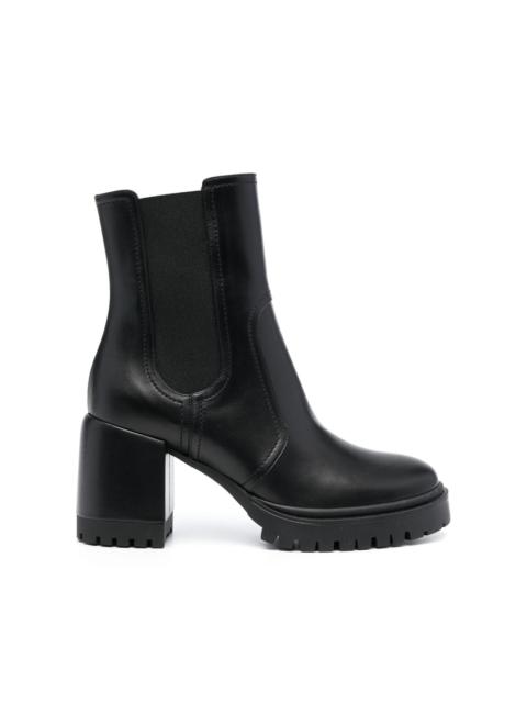 CASADEI Nancy 75mm block-heel leather boots