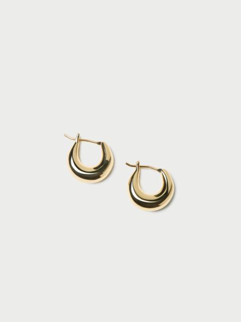 LOEFFLER RANDALL Adeline Gold Mini Dome Hoop Earring
