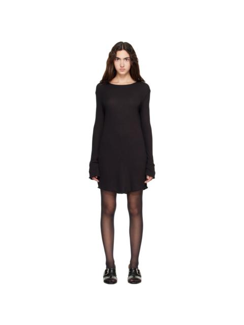 Our Legacy Black Two Face Minidress