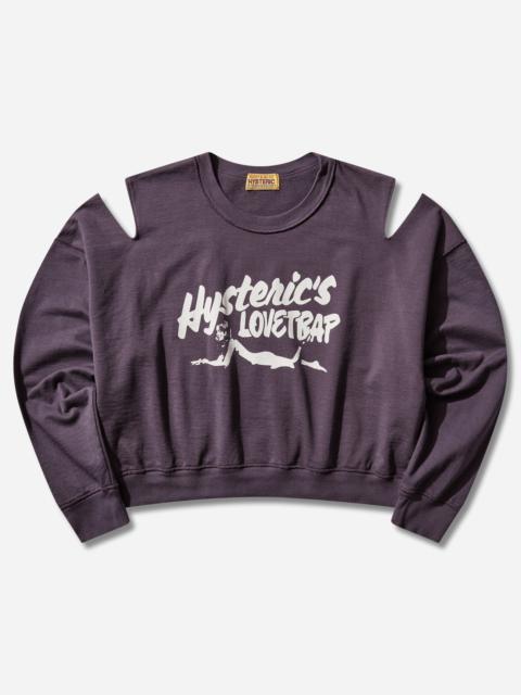 Hysteric Glamour Women's Hysteric's Lovetrap Short Sweatshirt Purple