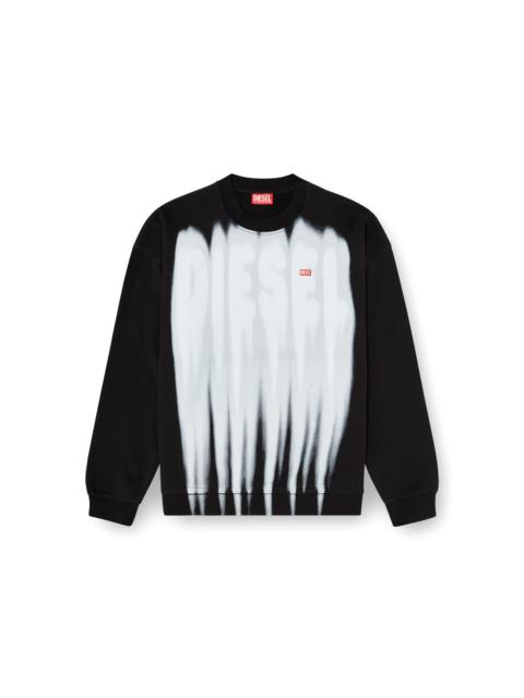 Diesel COTTON SWEATSHIRT WITH GRAPHIC PRINT