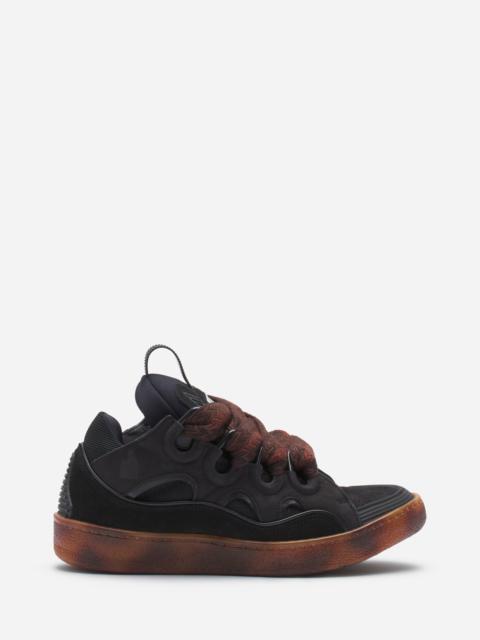 Lanvin LEATHER CURB SNEAKERS