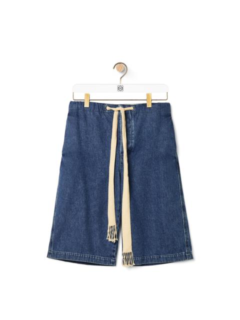 Loewe Drawstring shorts in denim
