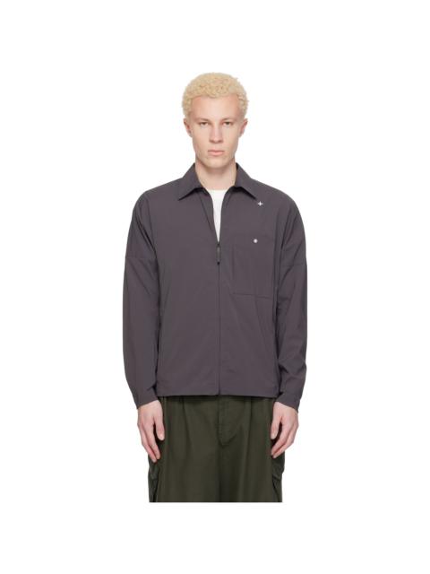 Stone Island Gray 1200016 Recycled Stretch Nylon Tela Stellina Jacket