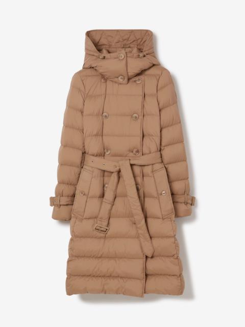 Burberry Detachable Hood Nylon Down-filled Coat
