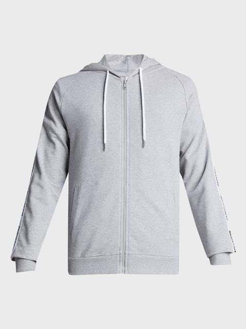 Moschino Men's Full-Zip Hoodie with Logo Taping