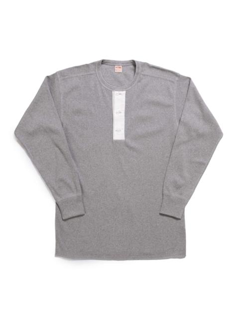 The Real McCoys The Real McCoy's Union Henley Undershirt L/S Medium Grey