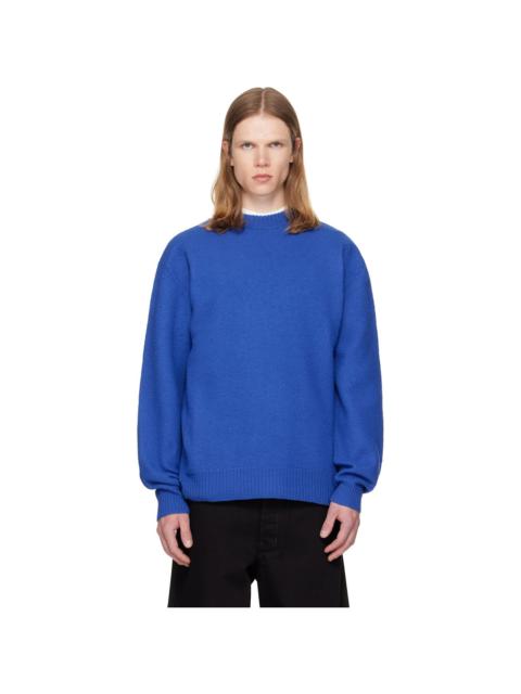 Jil Sander Blue Wool Sweater