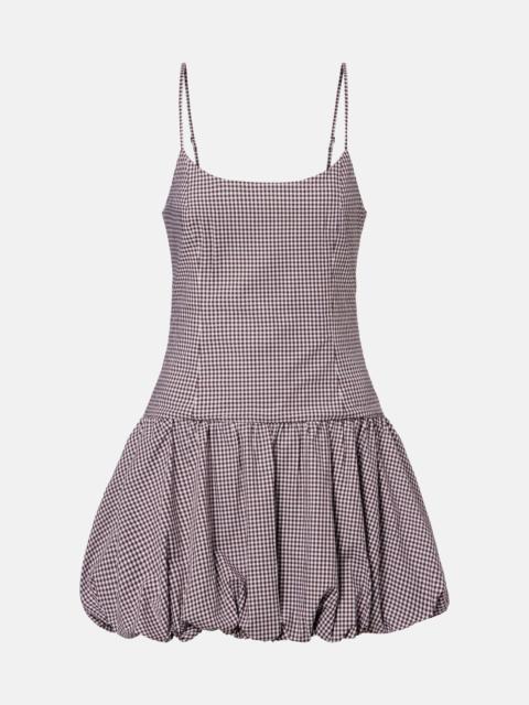 FAITHFULL Pelea gingham cotton-blend minidress