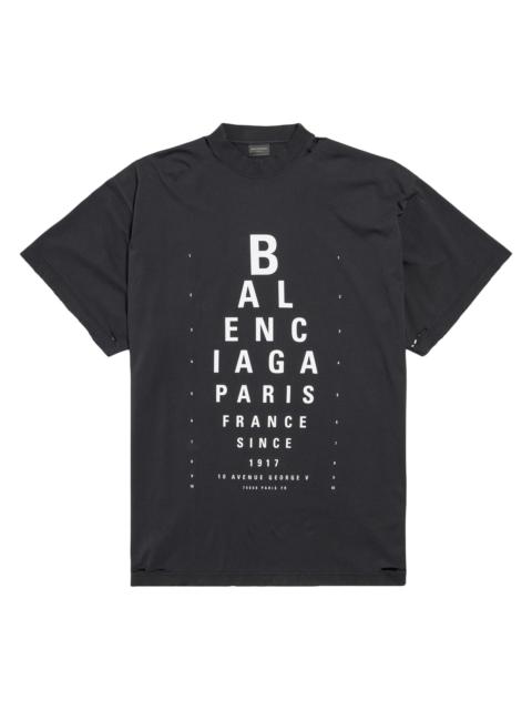 BALENCIAGA Women's Optical Oversized T-Shirt - Black