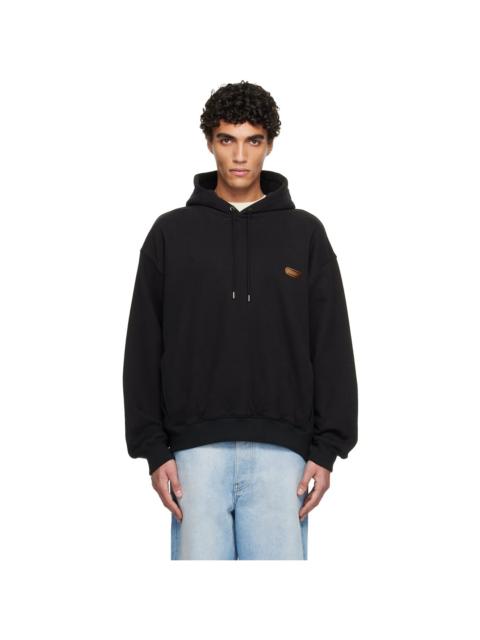 SOLID HOMME Black Back Logo Hoodie
