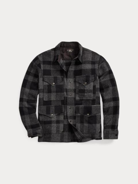 RRL by Ralph Lauren Plaid Wool Twill Utility Overshirt