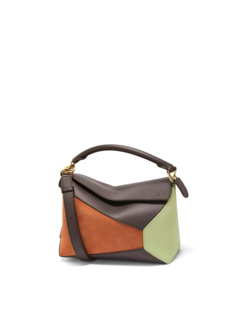 Loewe Small Puzzle bag in classic calfskin and suede