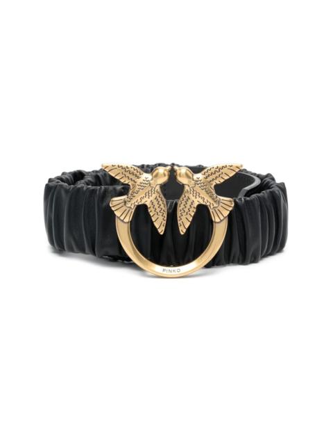 PINKO ruched Love Bird belt