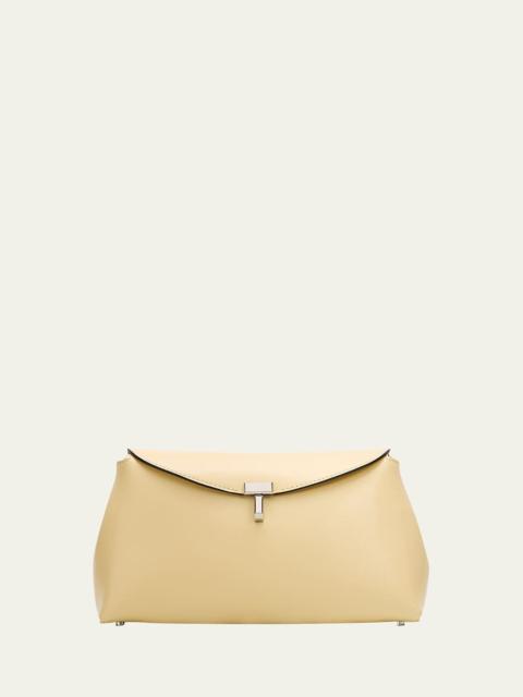 TOTEME T-Lock Leather Clutch Bag