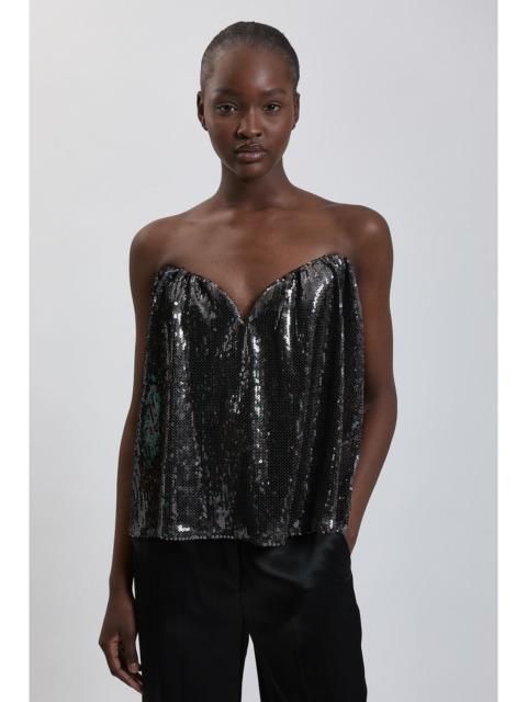 KAREN MILLEN Sequin Bodice Detail Bodysuit