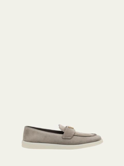 Prada Saint Tropez Suede Loafers