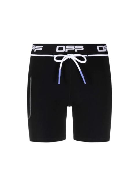 Off-White OFF-WHITE Active Logo Cycling Shorts Black/White