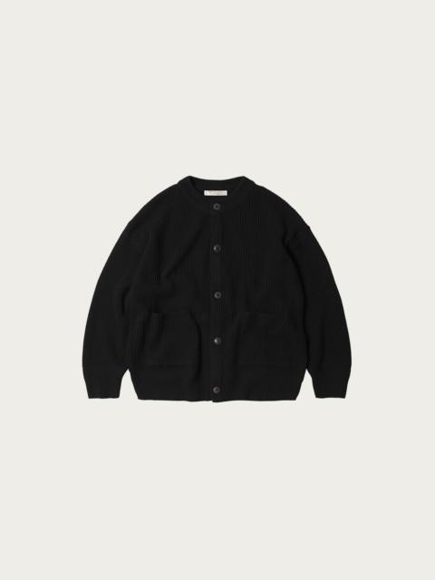 FrizmWORKS Heavy Wool Round Cardigan - Black