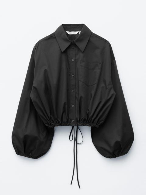 & Other Stories Cropped Drawstring Shirt