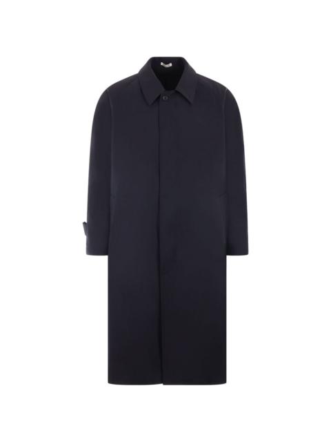 single-breasted wool coat