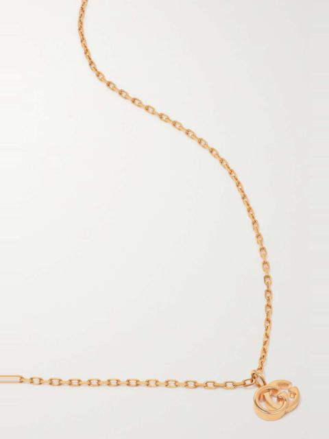 GUCCI GG Running 18-karat gold topaz necklace
