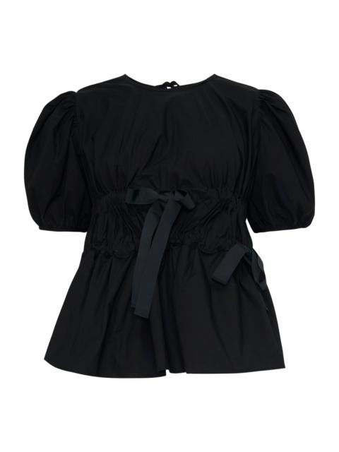 CECILIE BAHNSEN Freya Cotton Puff Sleeve Top