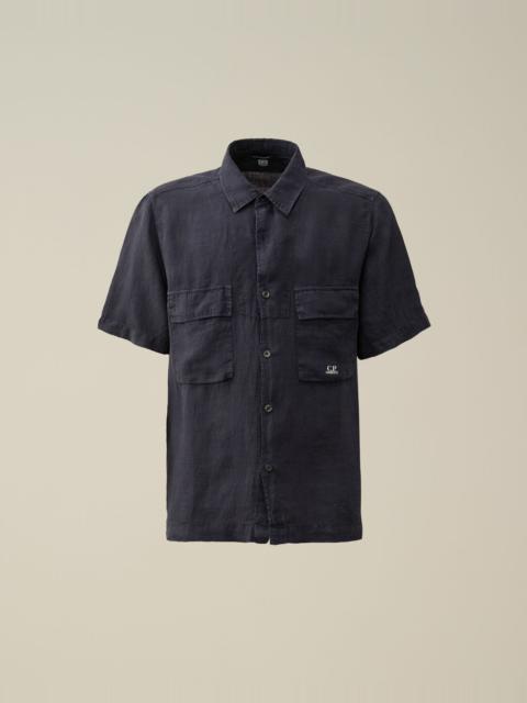 C.P. Company Linen Short Sleeved Shirt