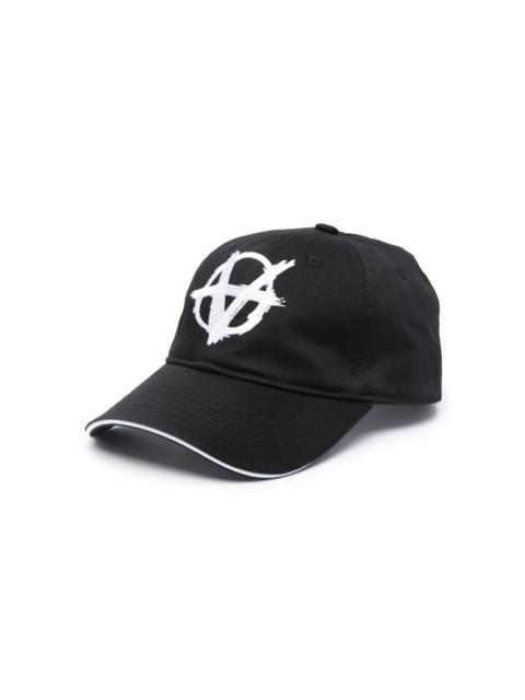 VETEMENTS logo-embroidered cotton cap