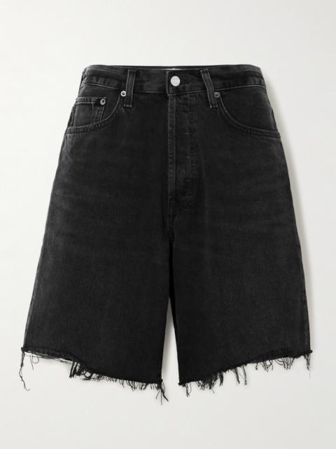 AGOLDE Indra Distressed Denim Shorts