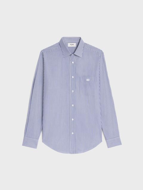CELINE loose shirt in striped cotton