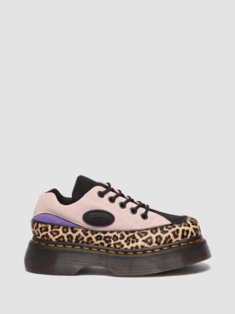Dr. Martens Buzz 5-Eye Leopard and Suede Shoes