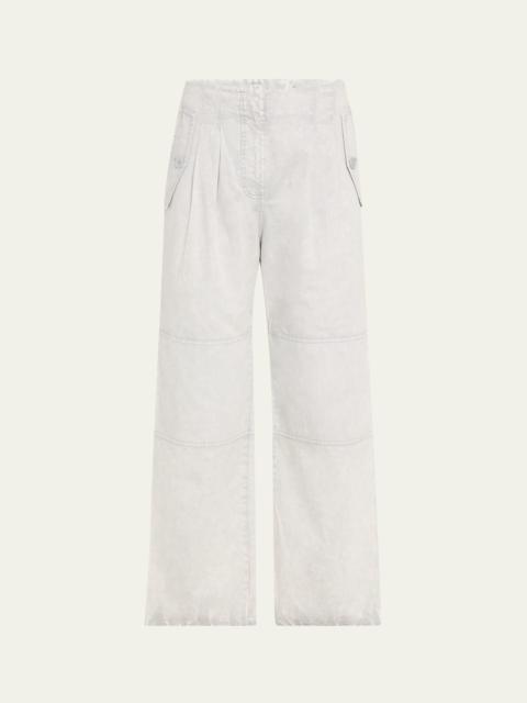 ULLA JOHNSON Casey High-Rise Tie Ankle Pants
