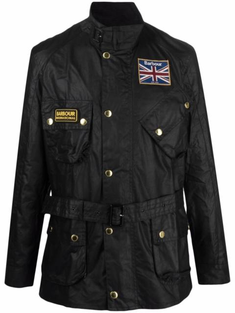 Barbour International Union Jack wax jacket