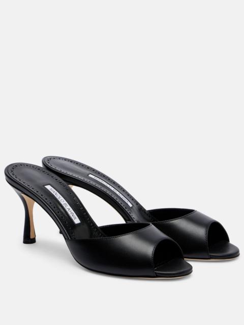 Manolo Blahnik Jada 70 leather mules
