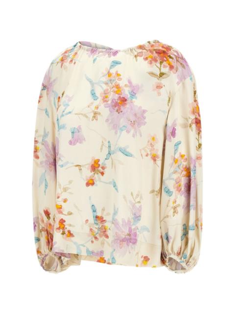 Herno floral-print blouse