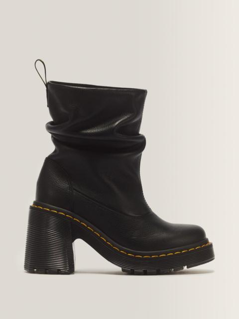 Dr. Martens Kasey Lo Virginia Leather Heeled Boots