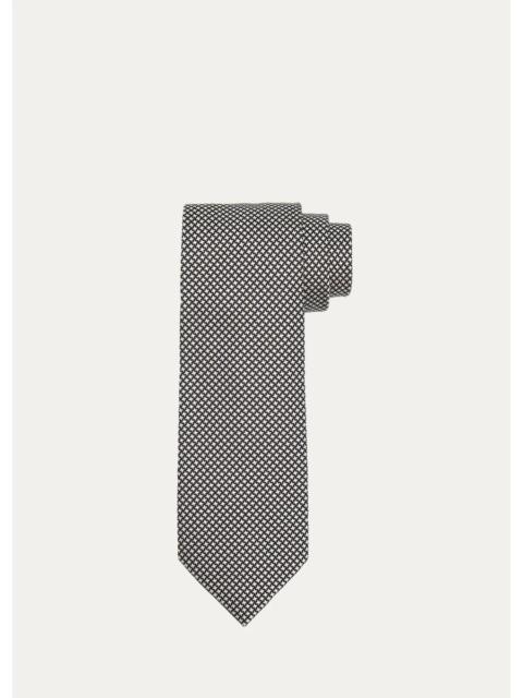 TOM FORD Men's Micro-Cross Silk Tie