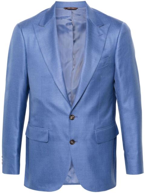 Canali twill mÃ©lange blazer