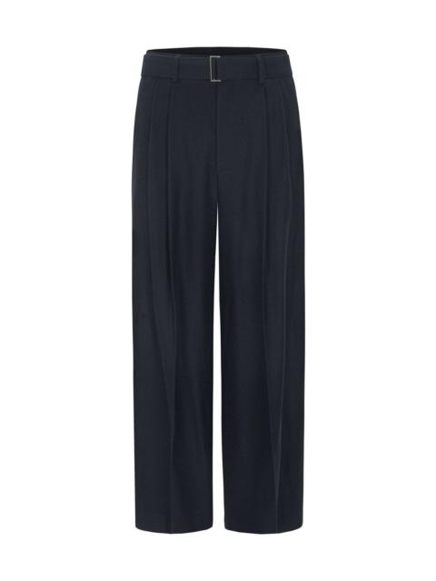 LE17SEPTEMBRE Wool Belted Trousers - Navy