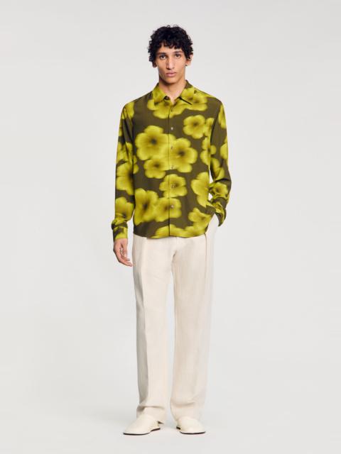 Sandro LOOSE-FIT FLORAL SHIRT