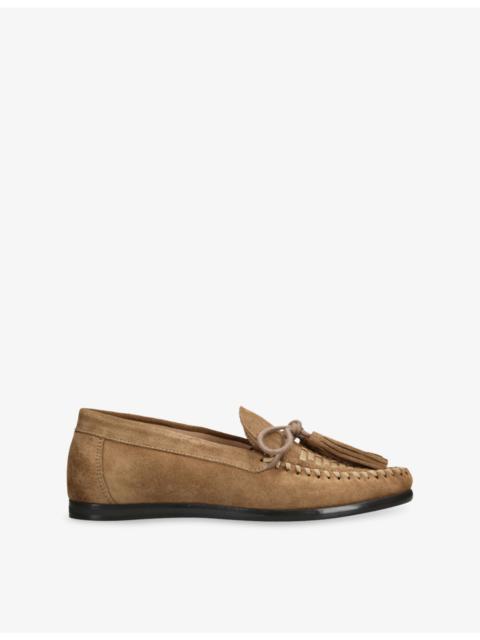 STEVE MADDEN Yaira Tassel Suede Loafers